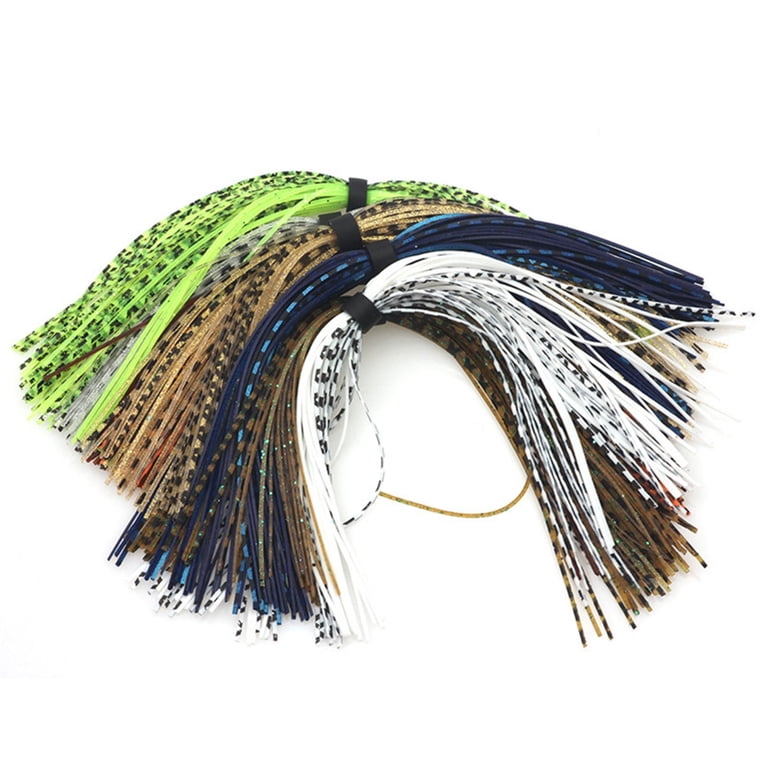 9.5 fishing lure skirts Spinnerbait Jig Skirts Silicone Bass Jigs Replacement Skirt 50 Strands DIY Fishing Lures Rubber Skirt for Spinnerbaits Buzzbaits Spoon Blade Squid Jig 6/18/30 Bundles : Sports & Outdoors The fine cut skirts from the Ikes Mini series of jigs are now available to put on any jig head you want Blue Ocean Manufacturing 12.5" Octopus