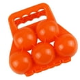 thumbnail image 2 of 5 in 1 Snowball Maker,Snow Ball Maker Shape Snowball Moulds Snow Toys Winter Snowball Fight Maker Tool Clip with Handle Sand Toys for Outdoor Indoor Activities(Orange), 2 of 9