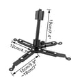 thumbnail image 2 of FSLiving Projector Mounting Parts Load Capacity 5kg with J Track Adapter Projector Mounting Bracket Holder Adjusted Angle Fixing for Track for Home Office Movie Room - 1 Pack, 2 of 6