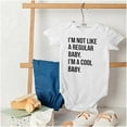 thumbnail image 4 of I'm a Cool Baby Funny Movie Quote Romper Boys or Girls Infant Baby Brisco Brands 24M, 4 of 6