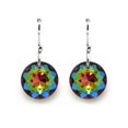 thumbnail image 2 of Aretes Zvezda Classic color Vitral plata .925 Zvezda ZAR-CLAS14-VIT, 2 of 4