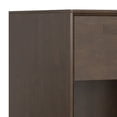 thumbnail image 4 of Simpli Home Banting SOLID HARDWOOD 20 inch Wide Industrial Mid Century Nightstand in Walnut Brown, 4 of 7