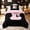 Black Pink L, variant on meiyoeat Black Pink Letter L Twin Comforter Sets for Kids Girls, Kawaii Princess Bow Monogram Bedding Set, Pink Reversible, 2pcs