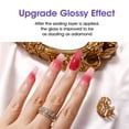 thumbnail image 6 of Gellen Glossy Gel Top Coat, 18ML No Wipe Glossy Gel Top Coat, Clear UV Top Coat Gel Nail Polish, Soak Off Nail Lamp Gel Base Top Coat Nail Art Home Manicure, 6 of 8