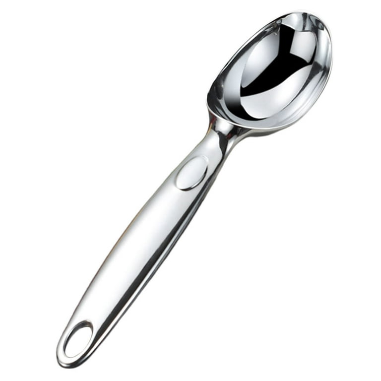 1pc Stainless Steel Ice Cream Scoop, Simple Silver Ice Cream Spade For  Kitchen