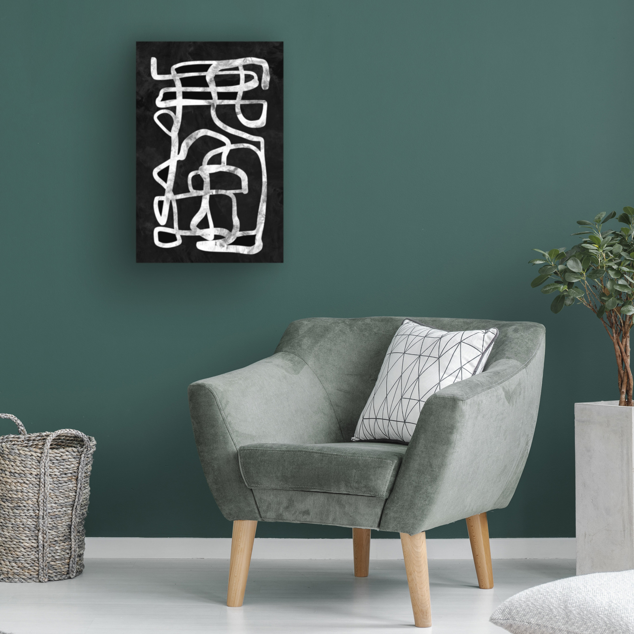 Trademark Fine Art Dan Hobday Storyline No2 Canvas Wall Art