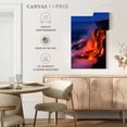 thumbnail image 5 of Elephant Stock Kilauea Lava Falls Wall Art - Vertical Canvas Wall Art - Living Room Wall Decor - Nature Canvas - Blue And Orange Decor - 32" x 48", 5 of 8
