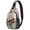Men', variant on Donut Dessert Sweet Donut Colorful Kawaii Pink Funny Lightweight Multipurpose Travel Sling Backpack