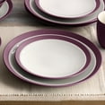 thumbnail image 5 of Noritake Colorwave Burgundy 16-Piece Curve Dinnerware Set, Service for 4, 5 of 7