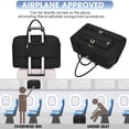 thumbnail image 4 of Bolsa de viaje LUOCIP de gran capacidad negra para mujer, 4 of 6