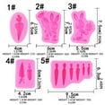 thumbnail image 2 of WHEANG Carrots Sugar Flipping Silicone Easter Rabbit Hand Stick Rose Carrot Shaped Cake Decoration, 2 of 2