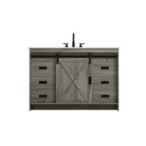 Elegant Kitchen and Bath Austin 48 Inch Single Bathroom Vanity In Rustic Grey