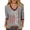 0528liGrey, variant on Womens 250th Anniversary USA 3/4 Sleeve Tshirts V Neck 1776-2026 Letter Printed 4th of July America Flag Tops Plus Size Independence Day Patriotic Graphic Tees 0528liBlack XXL