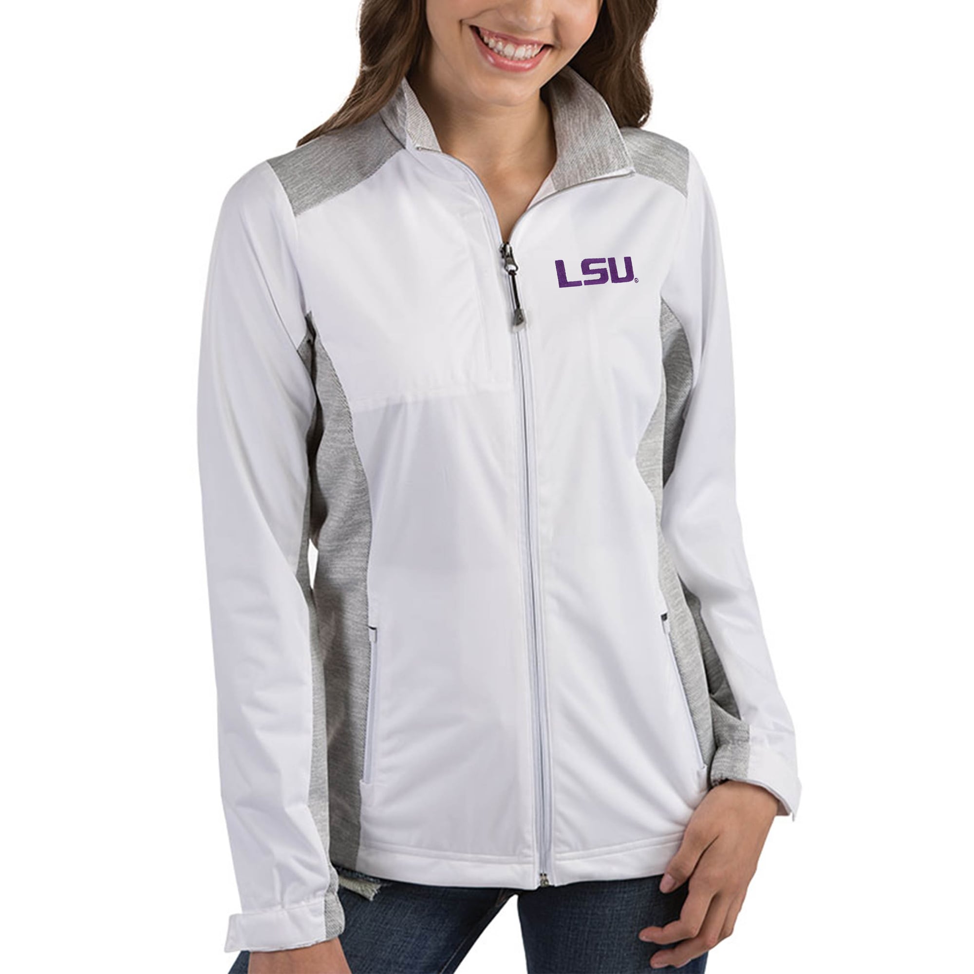 white lsu windbreaker