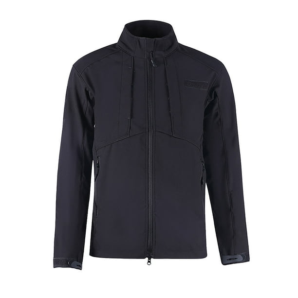 Chaqueta impermeable para exteriores Pompotops piel de tiburón suave cálida polar hombre