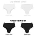 thumbnail image 5 of YELLOW ROBIN Women's Hipster Underwear Cheeky Cotton Panties High Waisted Assorted Color Pack of 6 Size S, 5 of 12