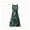 Green, variant on WAYUTE Tween Girls Bohemia Style Summer Dresses Spaghetti Straps Tropical Leaf Print Sleeveless Beach Vacation Side Silt Dress Casual Outdoor,Green,Size 10-11 Y