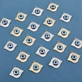 thumbnail image 4 of 1box 20pcs 2 colors Acrylic Pendants with Alloy Findings for Accessories & Light golden 28x31.5x6mm Hole: 2.5mm 10pc/color, 4 of 9