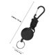 thumbnail image 2 of unbranded 2Ud Llavero Flexible Retráctil Negro Resistente Para Almacenamiento De Llaves, 2 of 7