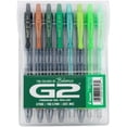 thumbnail image 1 of Pilot, bolígrafos de gel G2 Premium, paquete G2 Boost Greens, The Colors of Balance, paquete de 8, punta fina de 0,7 mm, varios, 1 of 7