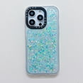 thumbnail image 4 of Compatible with iPhone 14 Pro Luminous Case Glow in The Dark Noctiluncent Fluorescent Case for Women Girls Glitter Bling Sparkling Slim Soft Bumper Protective Shockproof Phone Cover,Green, 4 of 14