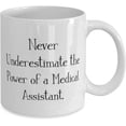 thumbnail image 2 of Brilliant Medical assistant, Never Underestimate the Power of a Medical Assistant, Holiday 11oz 15oz Mug For Medical assistant, 2 of 2