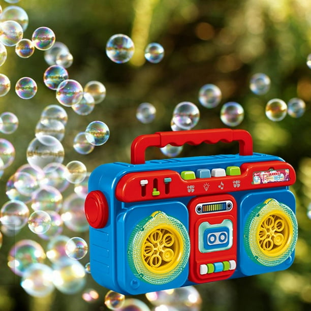 , Juguete portátil para pequeños, Soplador automático de burbujas para cumpleaños de bodas Azul oscuro perfke maquina de BURBUJAS