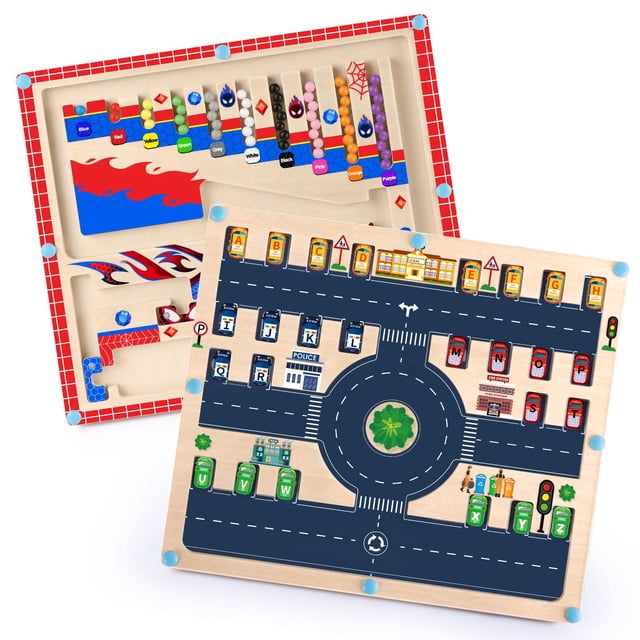 Laberinto magnético de colores y números Montessori Toy Syahro 2 en 1