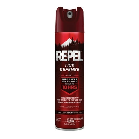 Repel Tick Defense, Unscented, Aerosol Spray, (Best Way To Repel Ticks)