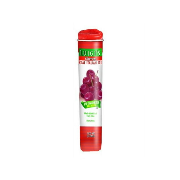 Luigis Real Italian Ice Cherry Squeeze Tube, 4 Ounce - 24 per case.
