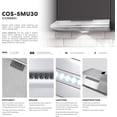 thumbnail image 3 of COSMO COS-5MU30 30 in. Delta Collection Ducted Under Cabinet Range Hood, Button Controls, Reusable Filters, LED Lights, Stainless Steel, 3 of 8