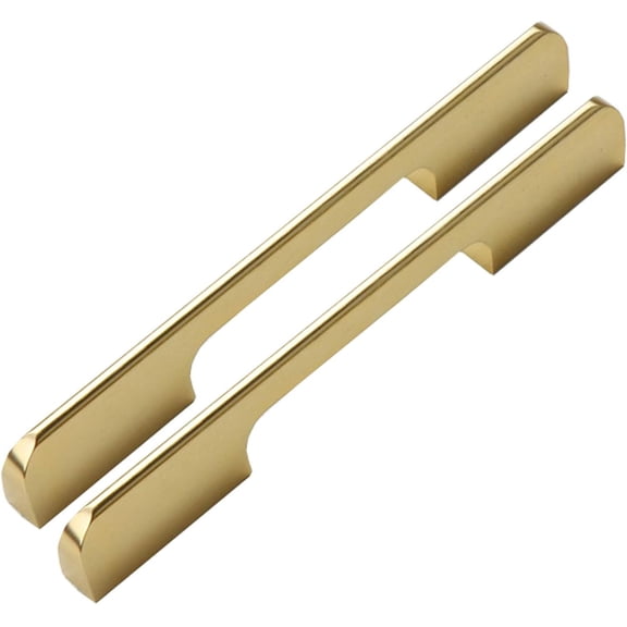 Gamvdout 2 Pcs Kitchen Drawer Pull Handles Cupboard Door Knobs and Handles Hardware Knobs and Handles Pull Handles for Kitchen Cupboards Brushed Gold