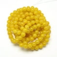thumbnail image 3 of Baking Painted Glass Bead Strands Round golden 8mm Hole: 1.3~1.6mm about 100pcs/strand 31.4 inch, 3 of 3