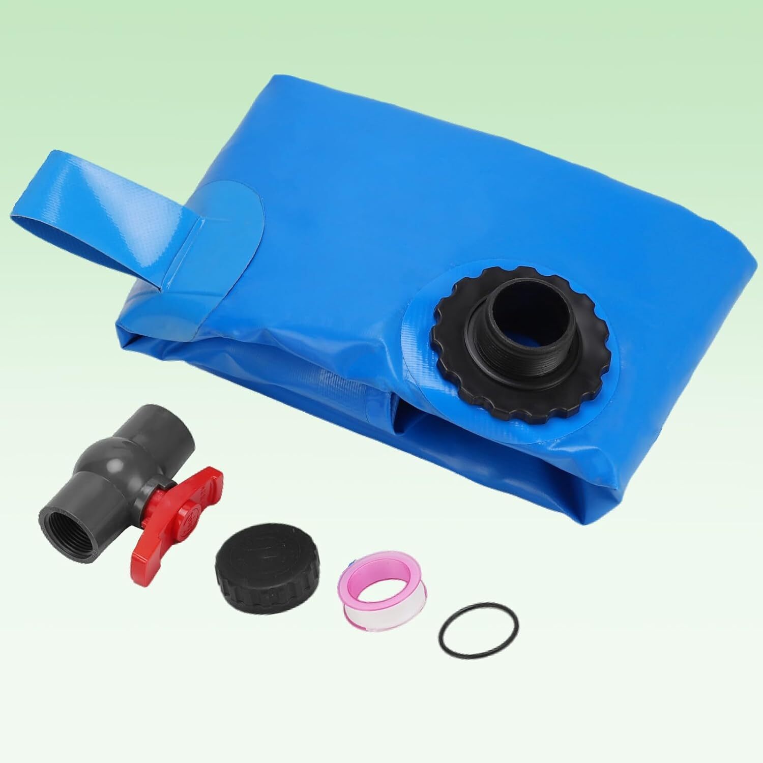 FIMEI 63 Gal Collapsible Water Bladder Tank 240L Water Storage Bladder, High-Density PVC, Blue