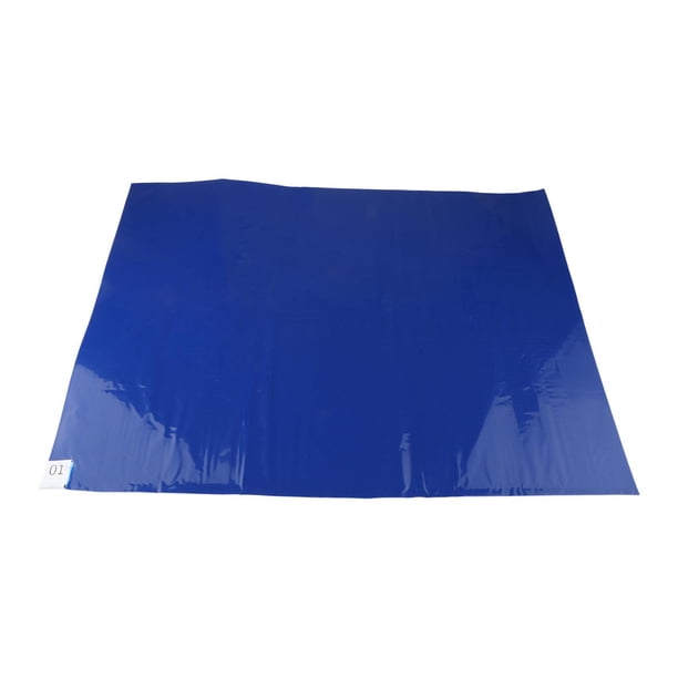 Alfombrillas adhesivas, 30 hojas, fáciles de usar, para pasillos y recintos deportivos. Azul 45x90cm