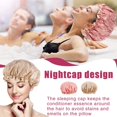 thumbnail image 5 of 2 Pack Double Layers Shower Caps Waterproof Shower with Ruffled Edge Covering Ears(style 2), 5 of 5