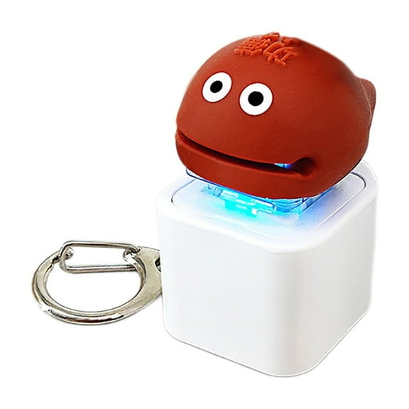 Quacking Dance Toy Keychain Stress Reliever Squeaky Educational Interactive Caps Keychain for Kids Adults