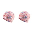 thumbnail image 2 of Transemion Bonnet Décontracté Hijab Musulman Imprimé Floral Turban Coloré Protection des Oreilles Ajustable Bonnet de Nuit Rose Fleur 2Ensemble, 2 of 6