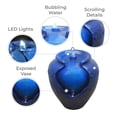 thumbnail image 3 of Teamson Home Outdoor Glazed Pot Floor Fountain with LED Lights, Blue, 3 of 5