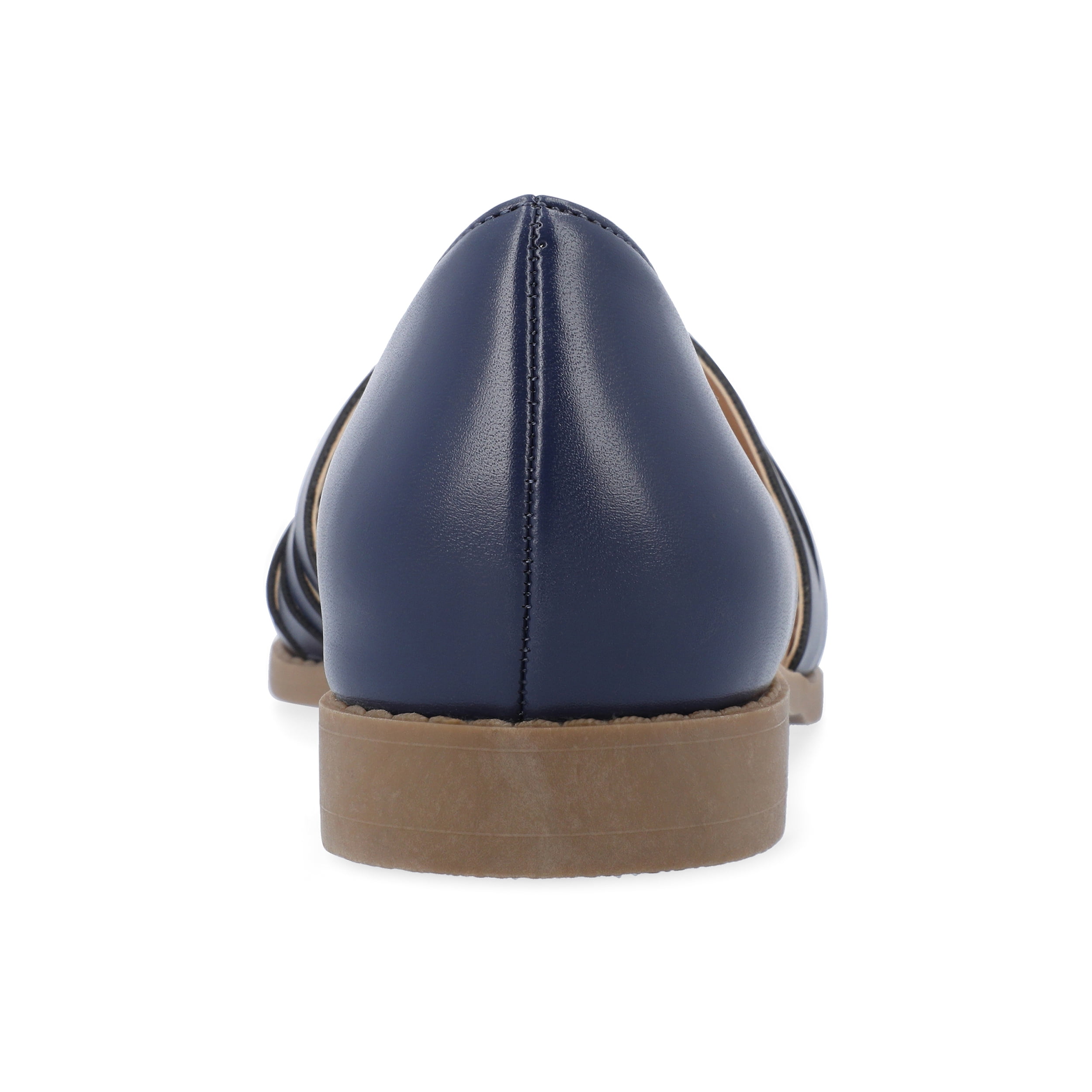 Journee Womens Anyah Ankle Cuff Slip On Almond Toe Flats