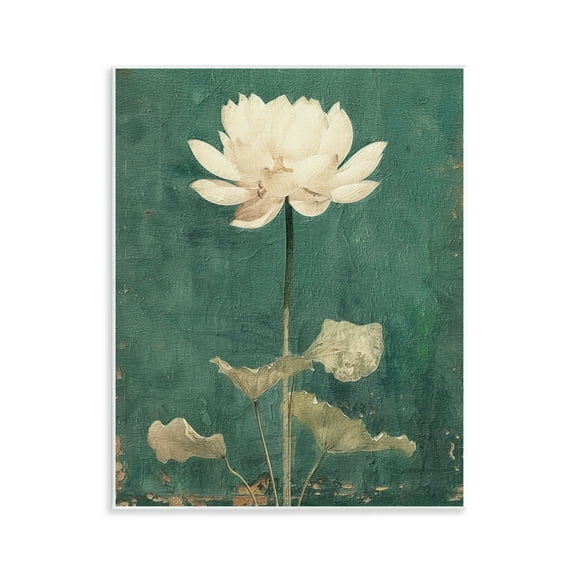 Stupell Industries Vintage Floral Bud Plants & Flowers Painting Unframed Art Print Wall Art, 11 x 14