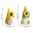 thumbnail image 4 of Cipaher 2 Pack Sunflower Gnomes Plush Ornaments Spring Fall Season Home Deco, 4 of 5