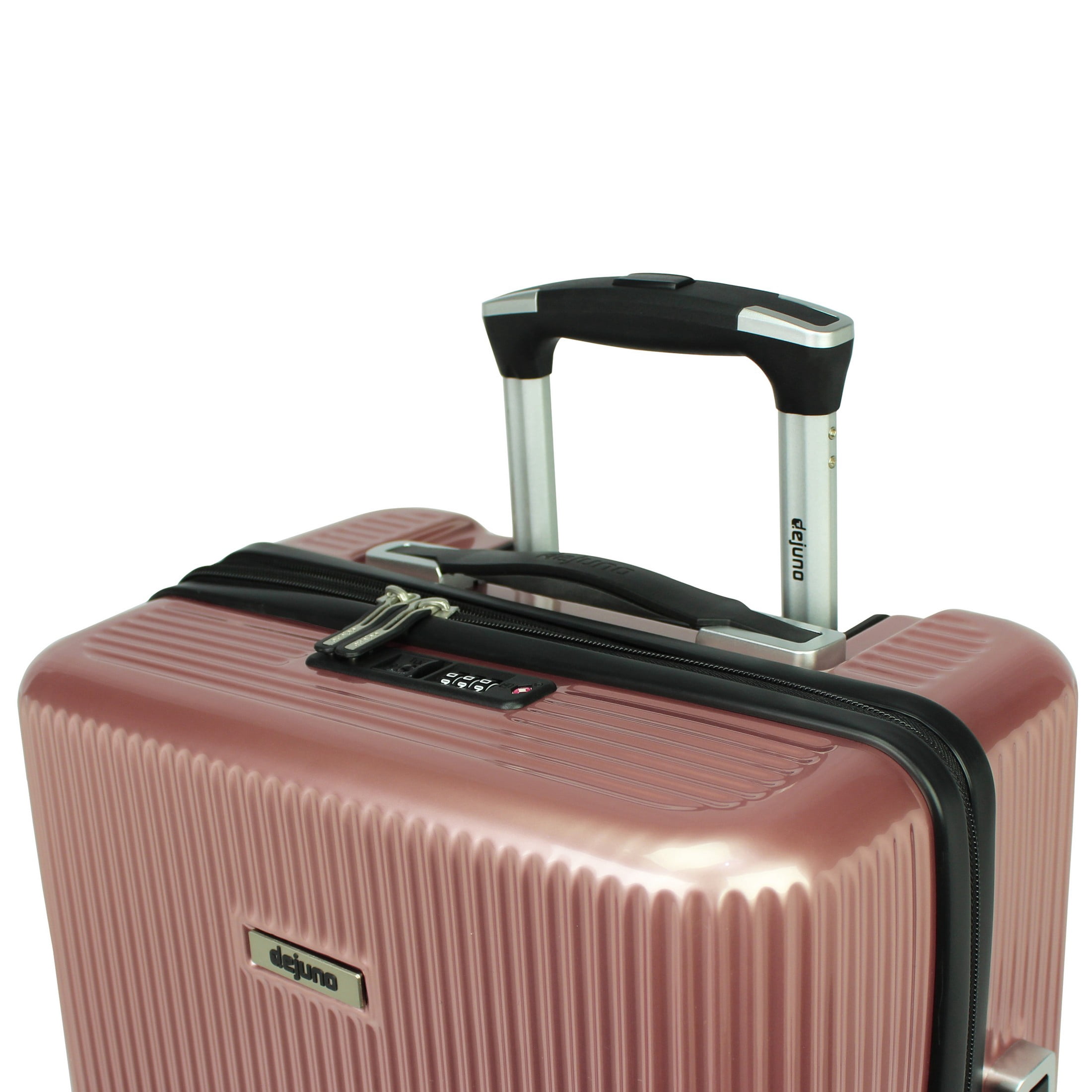 World Traveler Dejuno Monarch 3-Piece Polycarbonate Spinner Luggage Set - Rose Gold