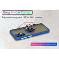 thumbnail image 6 of is specially designed for Samsung Galaxy A32(5G) Anti-Scratches,anti-fingerprint, built-in 360° rotating ring bracket solid and durable magnetic car phone case, suitable for 6.5inches Male-Blue, 6 of 12