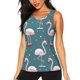 thumbnail image 1 of Fotbe Flamingo Blusas Sin Mangas para Mujer – Estilo Casual, Corte Suelto, Slim-Fit, Cuello Redondo Deportivo, Tops de Verano para Gimnasio y Yoga-X-Large, 1 of 7