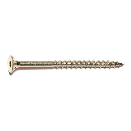 

#12 x 3 Zinc Plated Steel Star Drive Interior Nibs Bugle Head Wood Screws