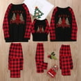 thumbnail image 4 of Christmas Pajamas for Family Christmas Tree Print Pajamas Buffalo Plaid Reindeer Xmas Pjs Clothes Sleepwear Pajama Sets Womens Pajama Sets, 4 of 4