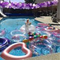 thumbnail image 2 of Inflatable Swim Rings, 47.3" X 39.4" Heart Shaped Swimming Pool Float Loungers Gift, 2 of 5