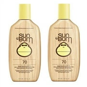 Sun Bum Original SPF 70 Sunscreen Lotion | Vegan and Reef Friendly (Octinoxate & Oxybenzone Free) Broad Spectrum Moisturizing UVA/UVB Sunscreen with Vitamin E | 8 oz | 2 Pack
