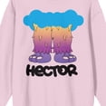 thumbnail image 5 of The Amazing World of Gumball Hector feet on cradle Pink Long Sleeve Adult Crew neck-XL, 5 of 5
